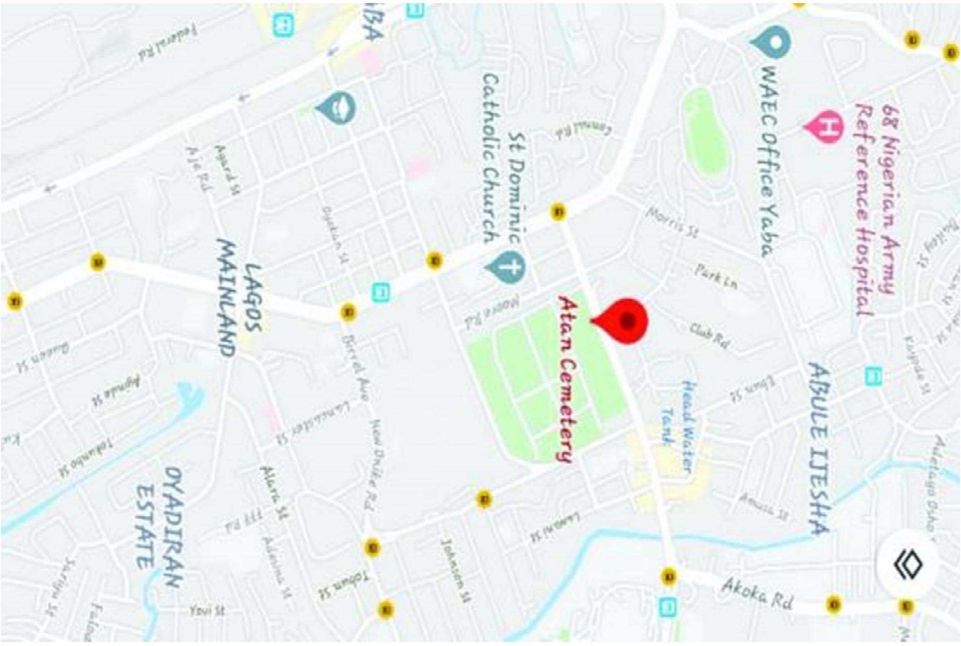 Office map — Yaba, Lagos